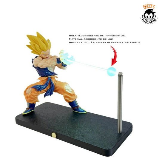 Lampara LED de Goku Efecto Kamehameha